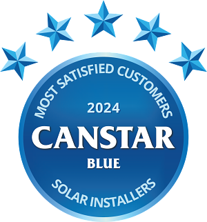 Canstar Blue Award 2024 Solar Installers - Most Satisfied Customers