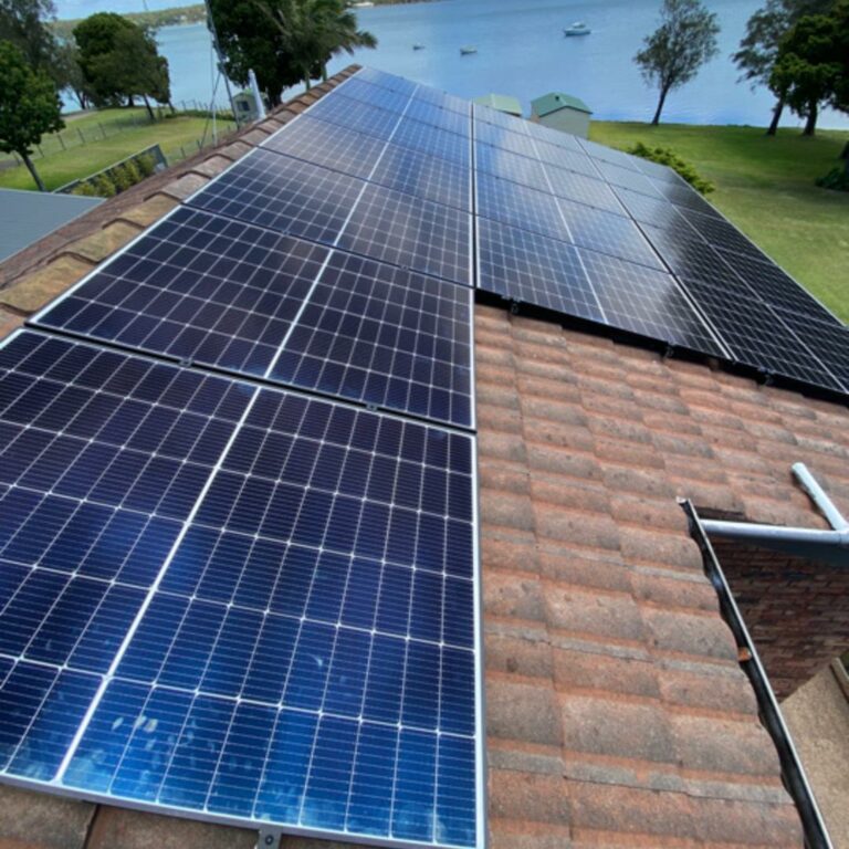 Solar power installation in Nords Wharf by Solahart Central Coast